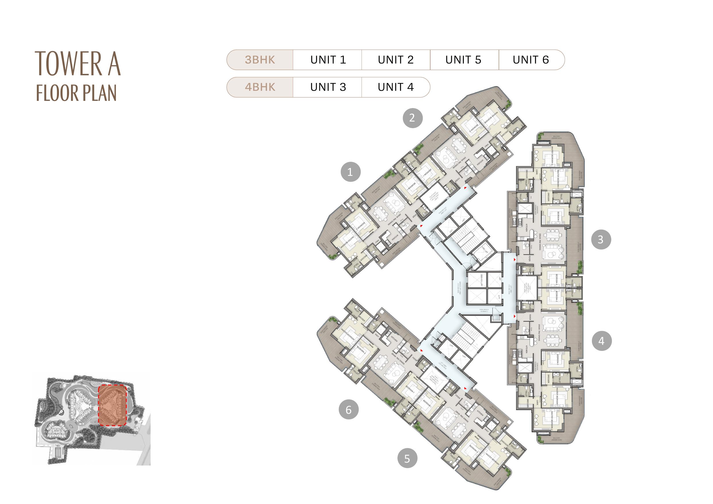 Tower A Floor Plan
