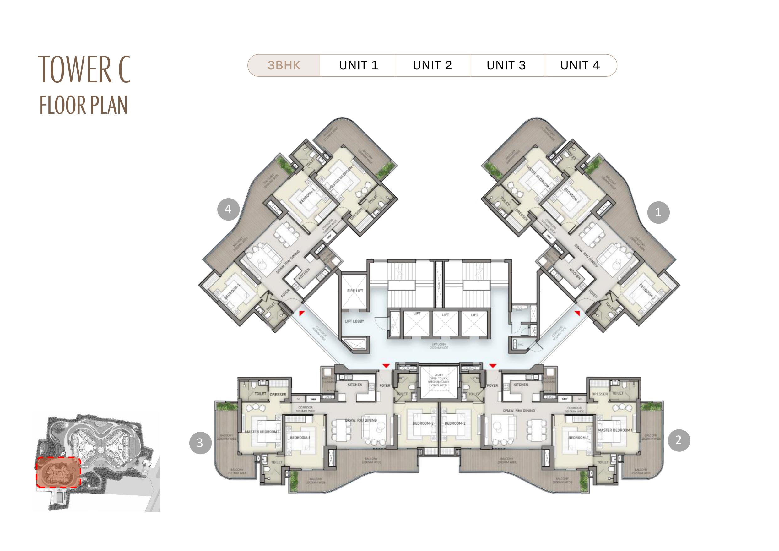 Tower C Floor Plan